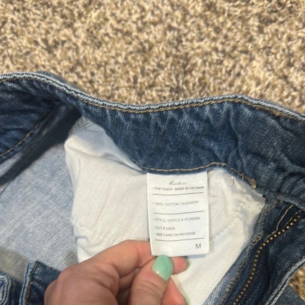 Denim Blue Distressed Women's Shorts - Picture 6 of 6